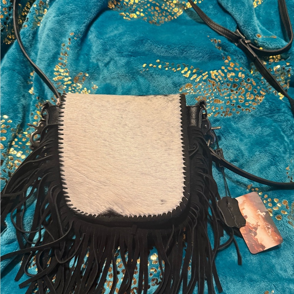 Hair on hide crossbody